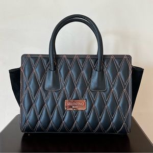 Valentino by Mario Valentino tote bag in smooth black leather